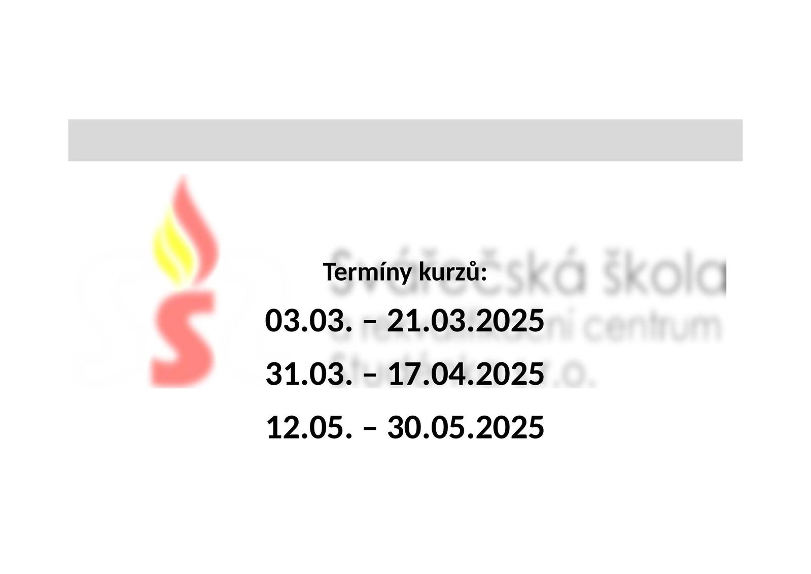 Základní kurzy dle ČSN 05 0705